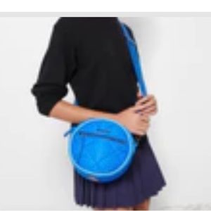 NWT MZ Wallace True Blue Quilted Tambourine Crossbody Bag